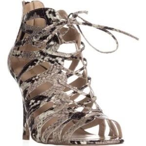 Nine West Ambroseo Lace-Up Caged Sandals - Size 8